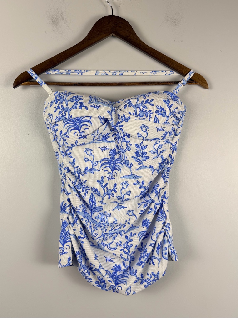 Lilly Pulitzer Flamenco Tankini Top blue white size 4 - Picture 4 of 9